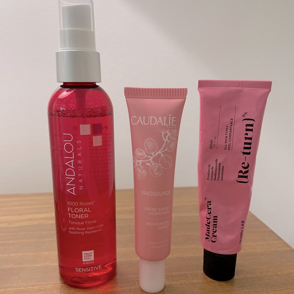 Rose Toner and Moisturizer Set